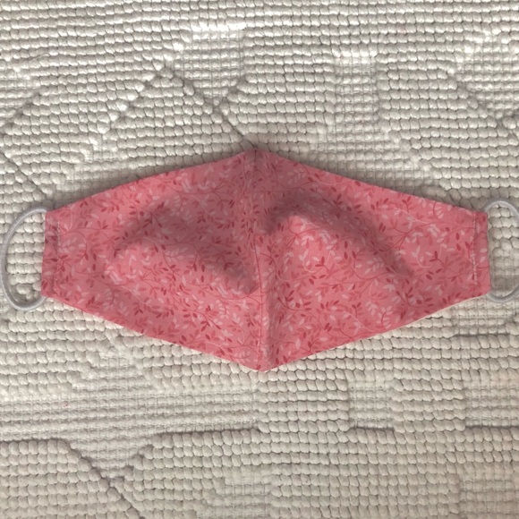 Pink 2 Layer Cotton Face Mask - Picture 1 of 5